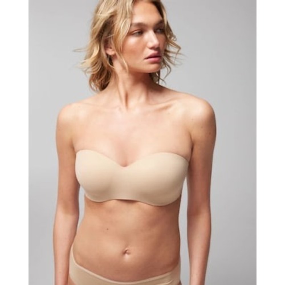 Soma Vanishing T-Shirt‎ Bra Strapless Convertible Nude Size 36B New With Tags